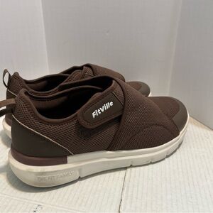 FitVille Men's Brown Athletic Shoes